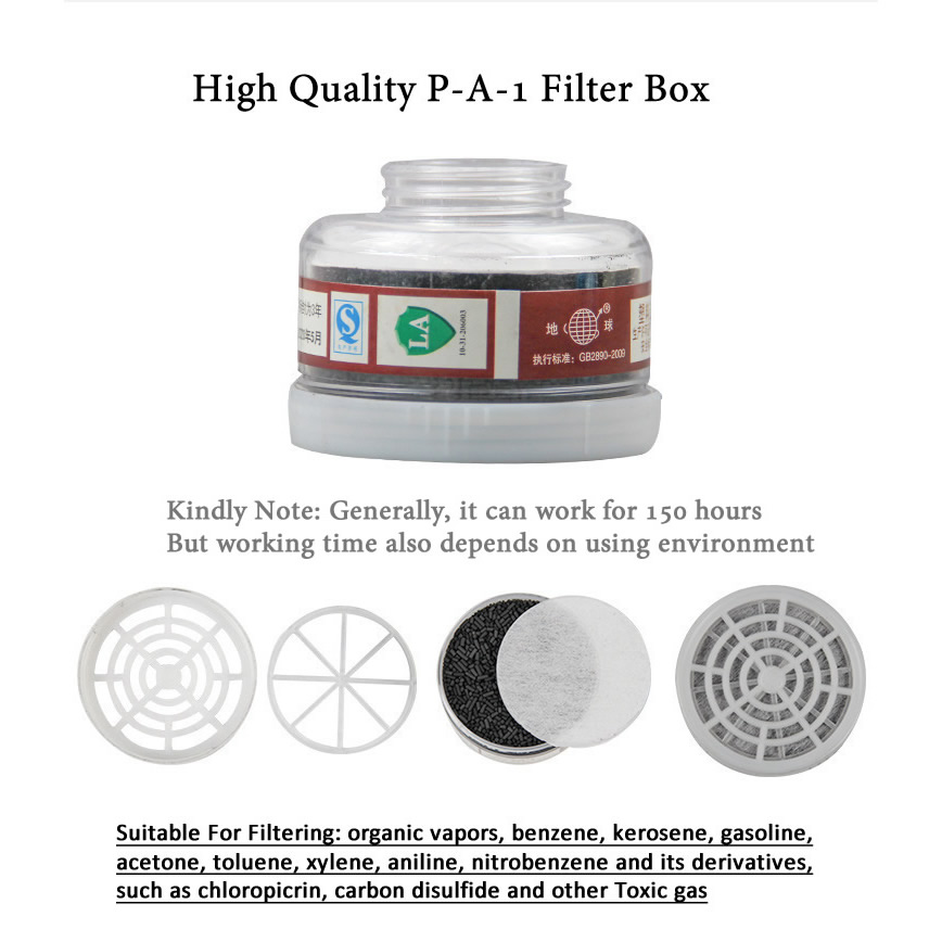 Face Mask Storage Box - 1pcs RD40 40mm 라운드 가스 마스크