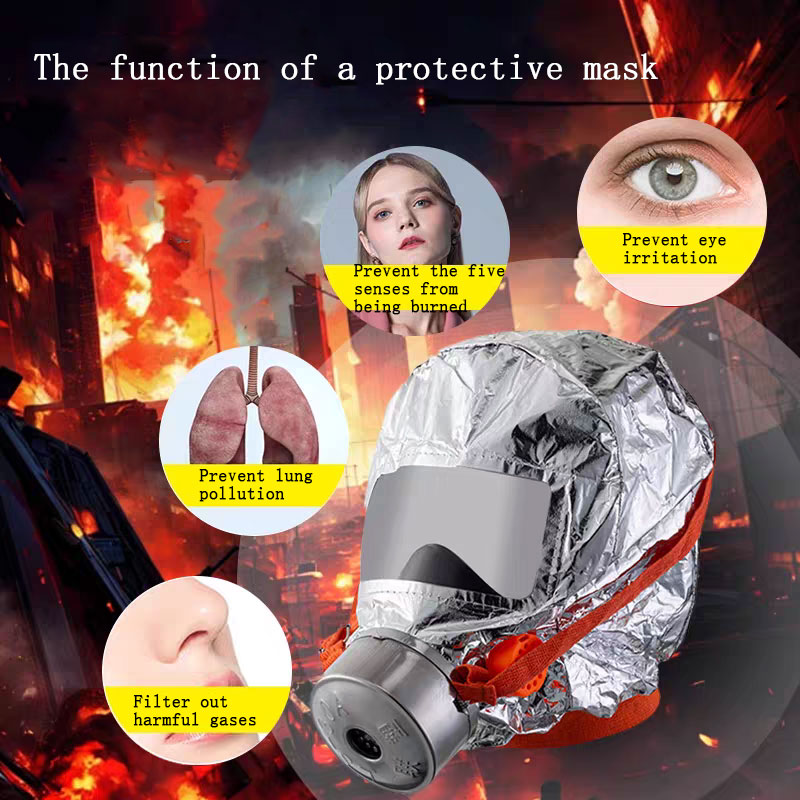 안전 화재 자가 구조 호흡기 훈련용 방독면 탈출 후드  - Kn95 Respirator Mask 리뷰 및 가격