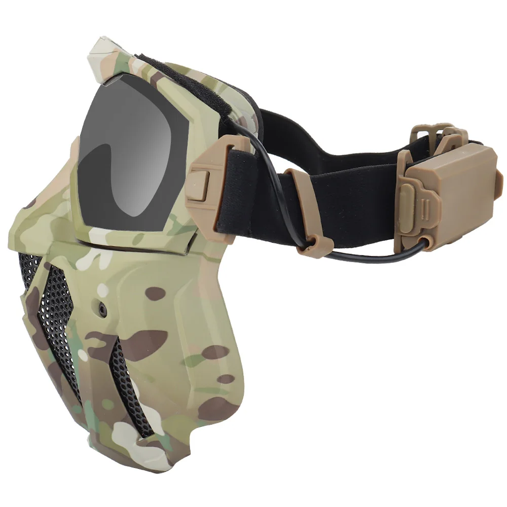 팬이있는 전술 Airsoft 페인트 볼 페이스 마스크  - Anti Pollution Mask 리뷰 및 가격