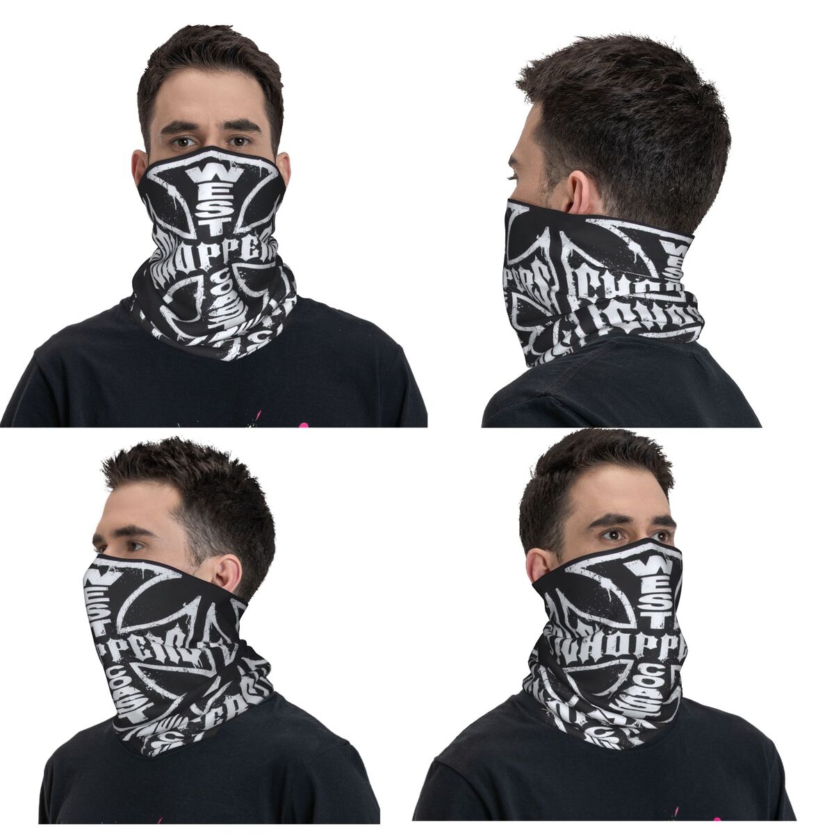 웨스트 코스트 아이언 크로스 초퍼스 반다나 넥 커버 프 - Neck Gaiter Face Cover 리뷰 및 가격