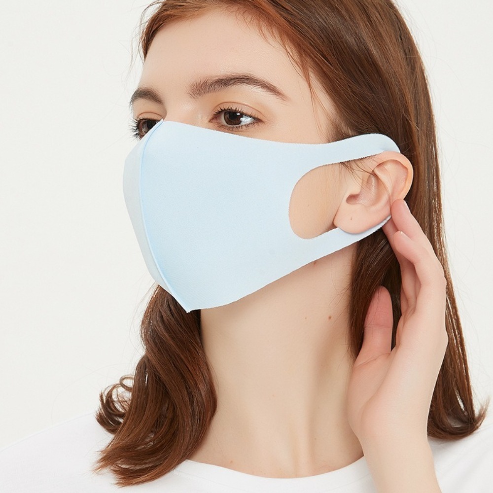 새로운 통기성 아이스 실크 마스크 자외선 차단 세탁 가 - Cloth Face Mask Washable 리뷰 및 가격