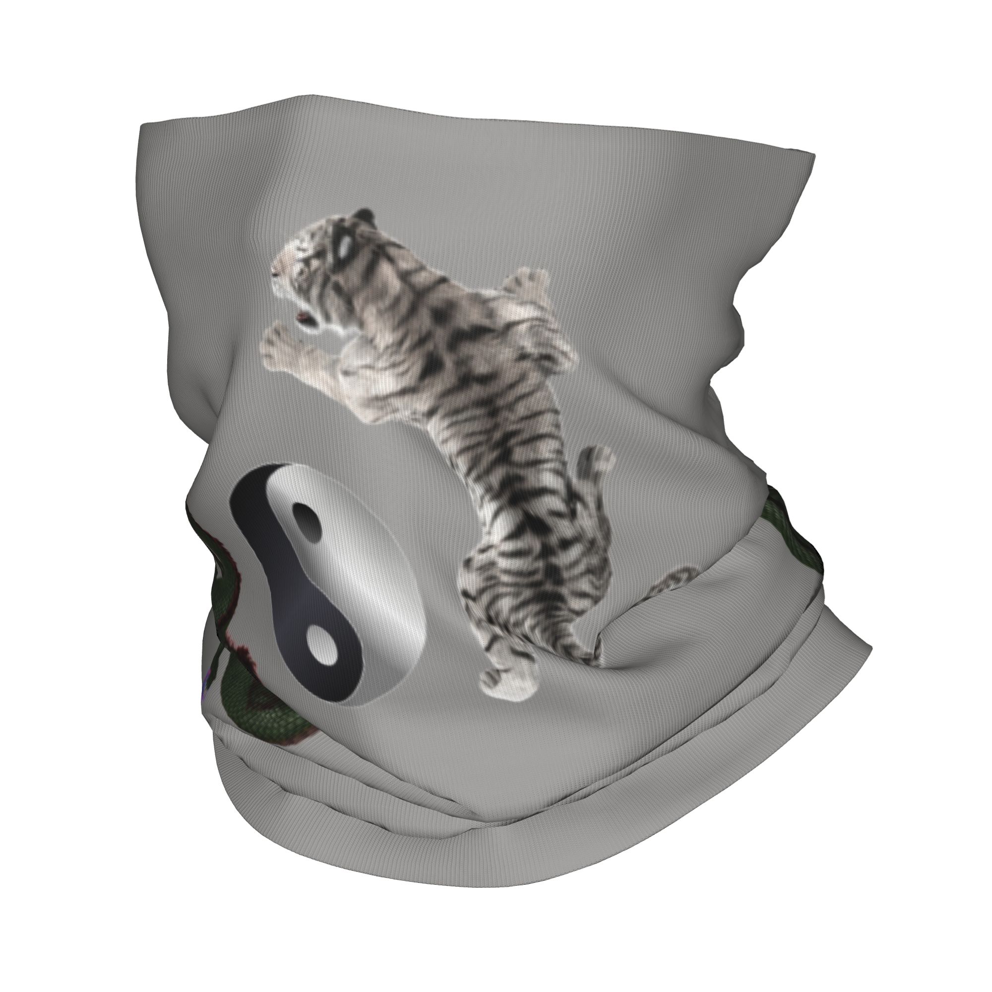 커스텀 음양 용과 호랑이 전사 아트 반다나 넥워머 여성 - Neck Gaiter Face Cover 리뷰 및 가격